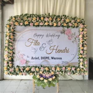 Karangan Papan Bunga Wedding Solo 5
