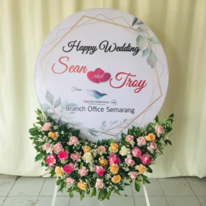 Karangan Papan Bunga Wedding Solo 10