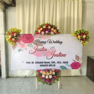 Karangan Papan Bunga Wedding Solo 14