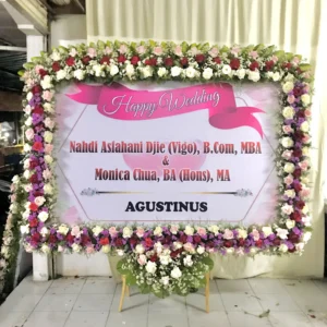 Karangan Papan Bunga Wedding Solo 16
