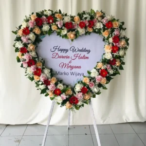 Karangan Papan Bunga Wedding Solo 17