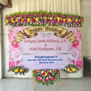 Karangan Papan Bunga Wedding Solo 18