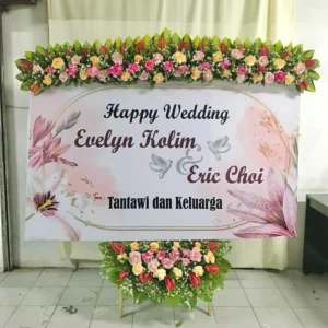 Karangan Papan Bunga Wedding Solo 24