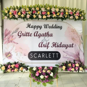 Karangan Papan Bunga Wedding Solo 26