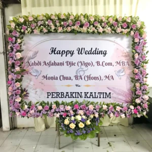 Karangan Papan Bunga Wedding Solo 3