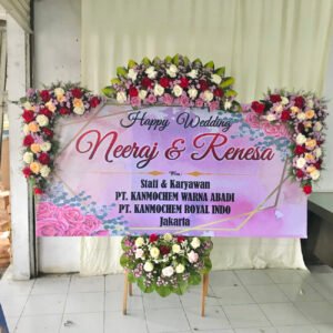Papan Bunga Wedding PBW30
