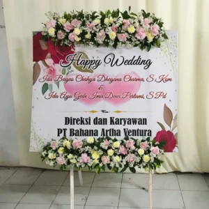 Karangan Papan Bunga Wedding Solo 36