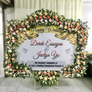 Karangan Papan Bunga Wedding Solo 9