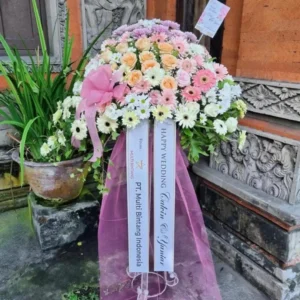 Karangan Standing Flower Wedding Solo 1