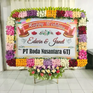 Karangan Papan Bunga Wedding Solo 1