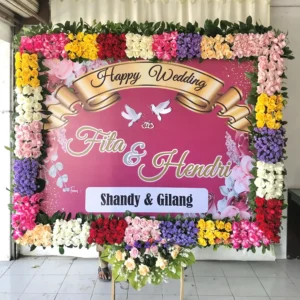 Karangan Papan Bunga Wedding Solo 15