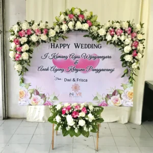 Karangan Papan Bunga Wedding Solo 19