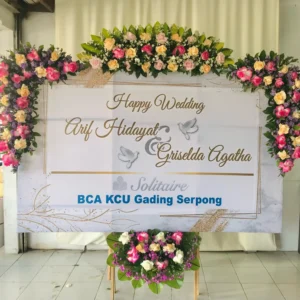 Karangan Papan Bunga Wedding Solo 2