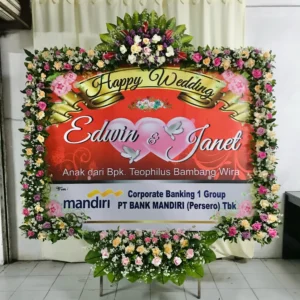 Karangan Papan Bunga Wedding Solo 20