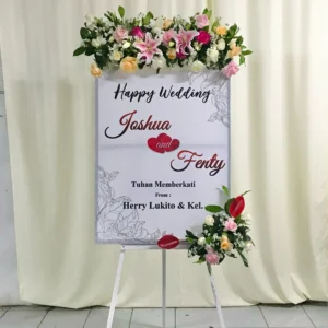 Karangan Papan Bunga Wedding Solo 22