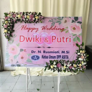 Karangan Papan Bunga Wedding Solo 38