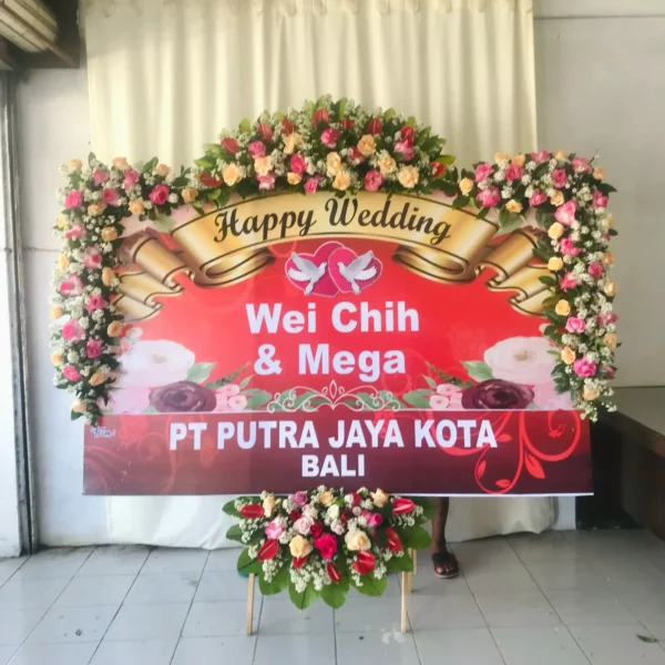 Papan Bunga Wedding PBW12