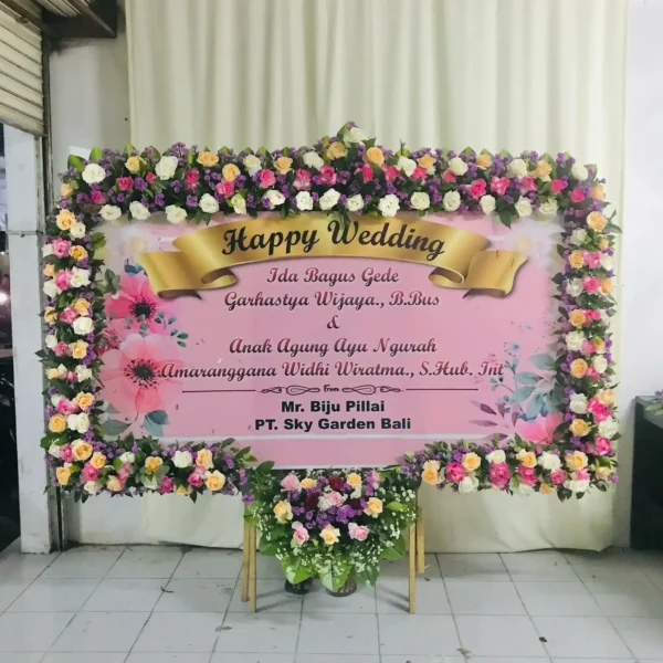 Karangan Papan Bunga Wedding Solo 35